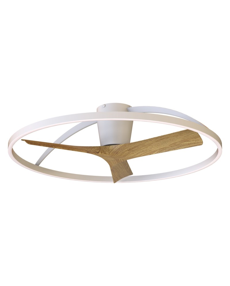 NEPAL II *PLAFÓN / VENTILADOR  - BLANCO-MADERA - GRANDE